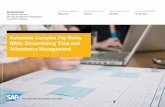 Automate Complex Pay Rules While Streamlining Time and ...€¦ · fully integrated with the SAP SuccessFactors® Employee Central solution and the SAP ERP application, helps you