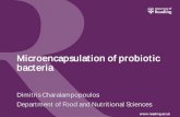 Microencapsulation of probiotic bacteriaformulation.org.uk/images/ie16/1140Dimitris... · Microencapsulation of probiotic bacteria . Dimitris Charalampopoulos . ... Microencapsulation