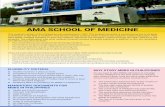 AMA School of Medicine - eklavyaoverseas.com › public › pdf › ama-school-of-medi… · MBBS IN PHILIPPINES þ Student must be 17 years or more. þ Completion of 10+2 from a