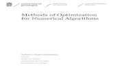 Methods of Optimization for Numerical Algorithmsfse.studenttheses.ub.rug.nl/15741/2/BSC_Math_2017...Methods of Optimization for Numerical Algorithms %DFKHORU V Project Mathematics