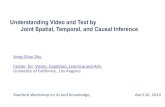 Understanding Video and Text by Joint Spatial, …Understanding Video and Text by Joint Spatial, Temporal, and Causal Inference Song-Chun Zhu Center for Vision, Cognition, Learning