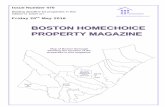 BOSTON HOMECHOICE PROPERTY MAGAZINE · BOSTON HOMECHOICE PROPERTY MAGAZINE HomechoiceHomechoice Ref: gfgfg 75 Issue Number 470 Bidding deadline for properties in this edition is 10am