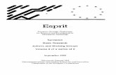Esprit, - Archive of European Integrationaei.pitt.edu/35565/1/A1620.pdf · 2012-06-18 · 3003 Categorical Logic in Computer Science (CLICS) 64 3006 Theories of Concurrency: Unification