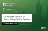 Collaborate on Linux for Use in Safety-Critical Systems › images › 3 › 30 › Collaborate-on-Linux-for-Use-in-Sa… · OSADL SIL2LinuxMP Project • Mission: – Provide procedures