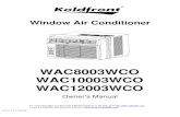 Window Air Conditioner - images-na.ssl-images-amazon.com · Your cool-only window air conditioner is supplied with a Leakage-Current Detection and Interruption (LCDI) safety plug.