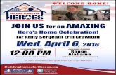 BUILDING HOMES FOR Army Sergeant Erin Crawford US … › sites › default › files › hero... · BUILDING HOMES FOR Army Sergeant Erin Crawford US AMAZING Hero's Home Celebration!