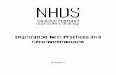 NHDS Digitization Best Practices and Recommendations - 2019 · 2019-05-07 · 2 Best Practices Digitization Project Management Unlike some of the more technical aspects of digitization