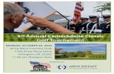 3rd Annual Camaraderie Classic Golf Tournament...Homes For Our Troops Mission: To build and donate specially adapted custom homes nationwide for severely injured post-9/11 Veterans,