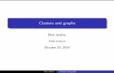 Clusters and graphs - Western University · Clusters and graphs Rick Jardine Fields Institute October 23, 2018 Rick Jardine Clusters and graphs. Finding star clusters William and