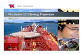 First Quarter 2012 Earnings Presentation › wp-content › uploads › 2014 › 11 › Teekay-Q1...vessel Maersk LNG acquisition in February for $1.3 billion » Declared Q1-12 distribution