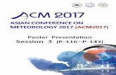 PosterPresentation Session3 [P-116P-143]∼ › acm2017 › program › Poster_Session3_171115.pdf · for decades, partially by anthropogenic climate change. The results emphasize
