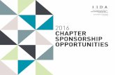 2016 CHAPTER SPONSORSHIP OPPORTUNITIES · SPONSOR BENEFITS TITLE $35,000 l Banner advertisement on the IIDA SoCal website with link to your company website l Logo on weekly e-news