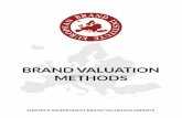BRAND VALUATION METHODS · Table of Content . 1. European Brand Institute ..... 1. 1.1 Importance of Brands ..... 1