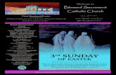 Welcome to Blessed Sacrament Catholic Church€¦ · Welcome to Blessed Sacrament Catholic Church P I*"(& ~~~~~ P #*(! Fr. Samuel Dinsdale M S Monday ~ Communion Service 9:00 AM Tuesday