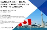 CANADA Eh! REAL ESTATE BUSINESS IN & WITH CANADAgo.texasrealestate.com/Welcome-Eh_TAR_Oct2018_share... · 2018-10-11 · CANADA Eh!–REAL ESTATE BUSINESS IN & WITH CANADA October