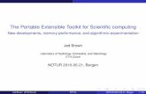 The Portable Extensible Toolkit for Scientiﬁc computing · Outline 1 Introduction 2 Memory performance for sparse kernels Sparse Matrix-Vector products Triangular solves 3 Time
