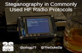 Steganography in Commonly Used HF Radio Protocols · Audio JT65 “packet” sliced into 126 .372s intervals – 47.8s 1270.5 Hz sync tone - “pseudo-random synchronization vector”