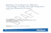 Building a Foundation for Effective Technology Transfer ... › sites › volpe.dot.gov › files › docs › Buildin… · Building a Foundation for Effective Technology Transfer