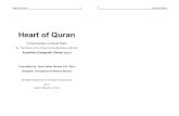  · 2011-05-26 · Heart of Quran 3 4 Heart of Quran Table of Contents Everything has a heart and the heart of Quran is Surah Yasin6 Heart of the Quran is Surah Yasin