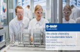 We create chemistry for a sustainable future - BASF June 2018 | BASF Capital Market Story. Chemicals