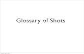 Glossary of Shots - WordPress.com · laughter, tears, beauty, horror. ... Glossary of Angles Sunday, March 30, 14. EYE LEVEL • The camera is positioned so that the eyes of the character