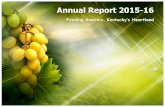 Feeding America, Kentucky’s Heartlandfeedingamericaky.org/wp-content/uploads/2018/10/Annual-Report-2015-16.pdfFeeding America, Kentucky’s Heartland. ... small, is ever wasted.”FAKH’svision