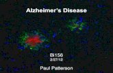 Alzheimer’s Diseasebio156/Lectures/Topics/Lec_17.pdfAlzheimer’s disease - II • AD is preceded by a pre-clinical period of many years, during which memory difficulties exceed