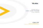 LE910Cx HW User Guide · This document introduces the Telit LE910Cx module and presents possible and recommended hardware solutions for developing a product based on the LE910Cx module.