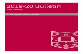 2019-20 Bulletin: School of Medicinebulletin.wustl.edu/grad/Bulletin_2019-20_medicine.pdfBulletin_2019-20_university_college.pdf) The degree requirements and policies in the 2019-20