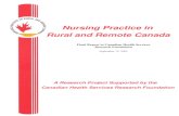 The Nature of Nursing Practice in Rural and Remote Canada · 2015-10-28 · Nursing Practice in Rural and Remote Canada . Final report to Canadian Health Services Research Foundation