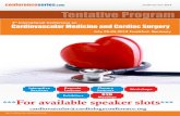 3 International Conference on Cardiovascular Medicine and … · 2017-07-31 · Cardiovascular Medicine and Cardiac Surgery July 05-06,2018 Frankfurt, Germany 3rd International Conference