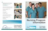 Nursing Program Information - Farmingdale State College · Nursing Program Information. Reach. Higher. 180372. Admissions . Information. Applicants can apply online at . suny.edu/applysuny.