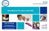 Recruiting for the values of the NHS in Practice Jane... · Recruiting for the values of the NHS. Jane Cummings . Chief Nursing Officer . NHS Commissioning Board Friday 15. th. March