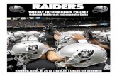 WEEKLY INFORMATION PACKET - National Football League › image › upload › raiders › ... · legiate Player of the Year, the Walter Camp Football Foundation Player of the Year