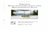 OREGON WOLF CONSERVATION AND MANAGEMENT PLAN 4 The Oregon Wolf Conservation and Management Plan (Plan)