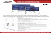 YARD MASTER PRO SERIES - Yahoo · The Yard Master Pro is an outdoor or indoor folding-frame projection screen. Its lightweight yet durable aluminum frame allows it to be setup effortlessly.