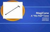 A “No Fall” Cane › class › engr110 › 2011 › Cane.pdf · Affects 100% of cane users with varying frequency Hazard for individuals surrounding cane user. MagiCane Product