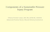 Components of a Sustainable Pressure Injury Program · Components of a Sustainable Pressure Injury Program Vittoria Pontieri-Lewis, MS, RN, ACNS-BC, CWOCN Advanced Practice Nurse,