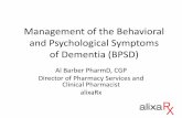 Management of the Behavioral and Psychological Symptoms of Dementia … › wp-content › uploads › 2016 › 01 › webinar... · 2016-10-12 · management team led by a champion