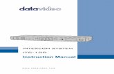 Instruction Manual - Holdanresource.datavideo.com/manuals/Datavideo_DVS-100... · When the product exhibits a distinct change in performance, indicating a need for service. Warranty