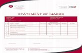 STATEMENT OF MARKS - dypatildistancelearning.com · Marks Obtained Theory (60) Assignments (40) D.Y.Patil Vidyanagar, Sector - 7, Nehrul, Navi Mumbai - 400 706. Maharashtra, India