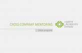 CROSS COMPANY MENTORING - CWF Official Website … · Mentor and Mentees can register on CWF website Jan 2020 1 Mar 2020 19 Mar 2020 2020 Program Kick Off Deadline for Participants