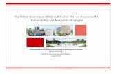 The Urban Heat Island Effect in Windsor, ON: An …...1 1.1 THE URBAN HEAT ISLAND EFFECT The urban heat island effect (UHIE) is the resulting temperature difference between urban and