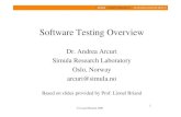 Software Testing OverviewSoftware Testing Overview Software Testing OverviewSoftware Testing Overview