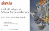 Artificial Intelligence in Software Testing: An Overview · Artificial Intelligence in Software Testing: An Overview Application to Industrial Robotics 1/30 JFTL 2018 –10 april
