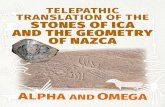 TELEPATHIC TRANSLATION OF THE STONES OF ICA AND THE ... · telepathic translation of the stones of ica; dictated by the divine father jehovah; the stones of ica represent a very remote