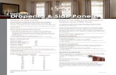 Draperies & Side Panels - Ace Fast Blinds › hstdrapery.pdf · PREMIUM lINING is an optional upgraded light filtering lining. BlACKOUT lINING is also an optional upgrade. INTERlINING