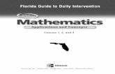 Florida Middle School Guide to Daily Intervention · provide practice exercises. These masters are also available as a consumable Study Guide and Intervention Workbookin English and