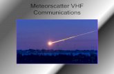 Meteorscatter VHF Communications - Maritime Contest Club › images › Meteorscatter... · Meteorscatter VHF Communications A presentation and shared evening with the: Halifax Amateur