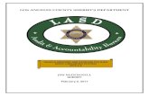 LOS ANGELES COUNTY SHERIFF’S DEPARTMENT · The County of Los Angeles and The Los Angeles County Sheriff’s Department, Case Number CV 5-03174, Section III “Stops, Seizures, and